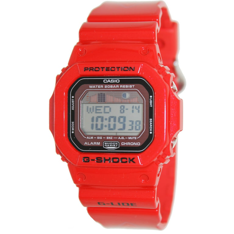 Men's G-Shock GLX5600-4 Red Resin Quartz Sport Watch - Walmart.com