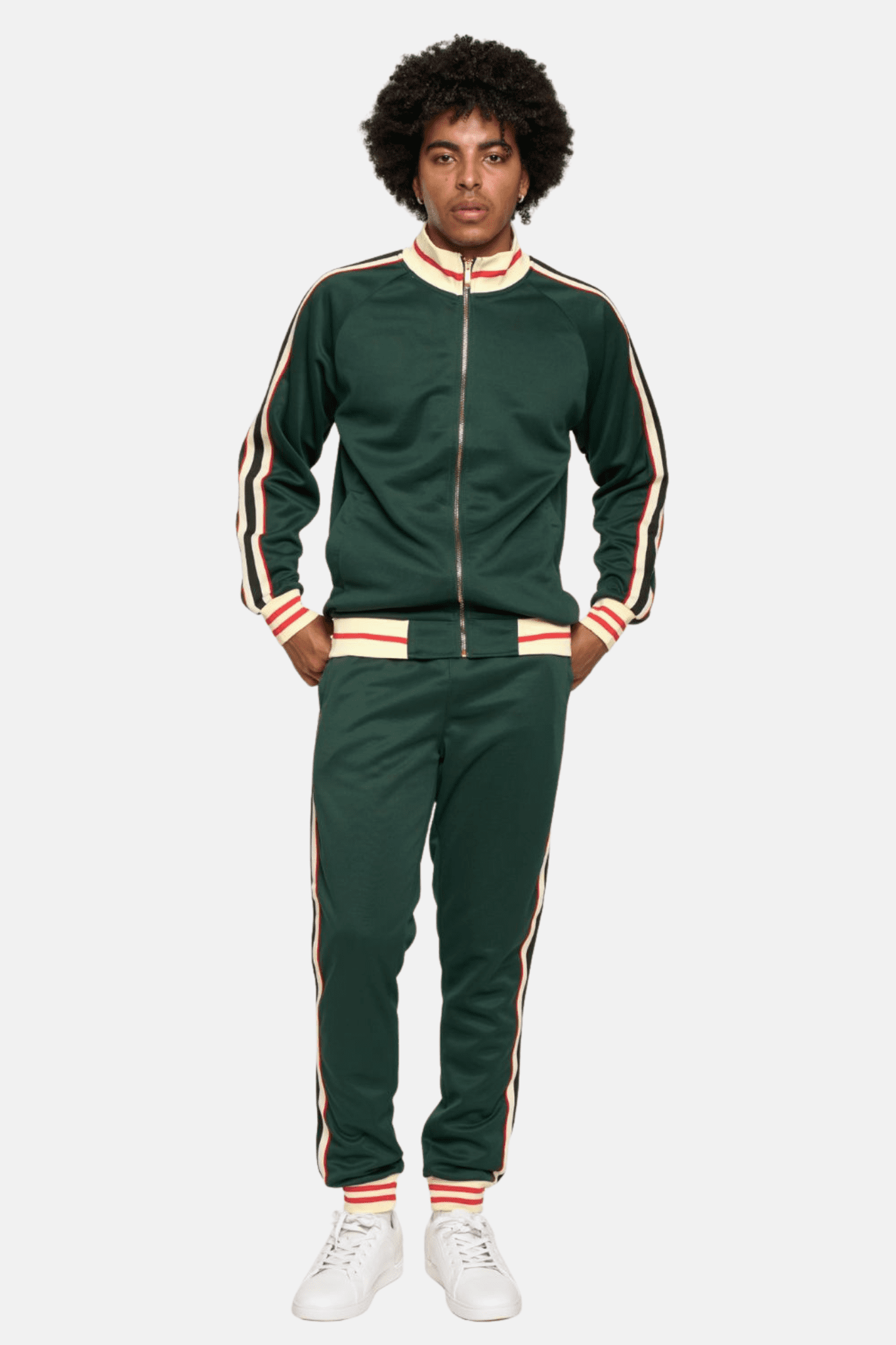 G-Style USA Warm Men's Big & Tall Jogger Tiger Stripe Track Suits