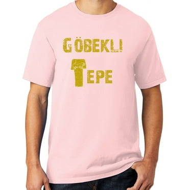 Men's Göbeklitepe Archaeology Cotton Tee Shirt, Large Cherry Blossom