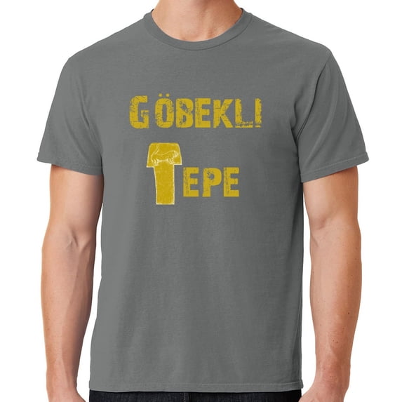 Men's Göbeklitepe Archaeology Cotton Tee Shirt, Small Peacock Green