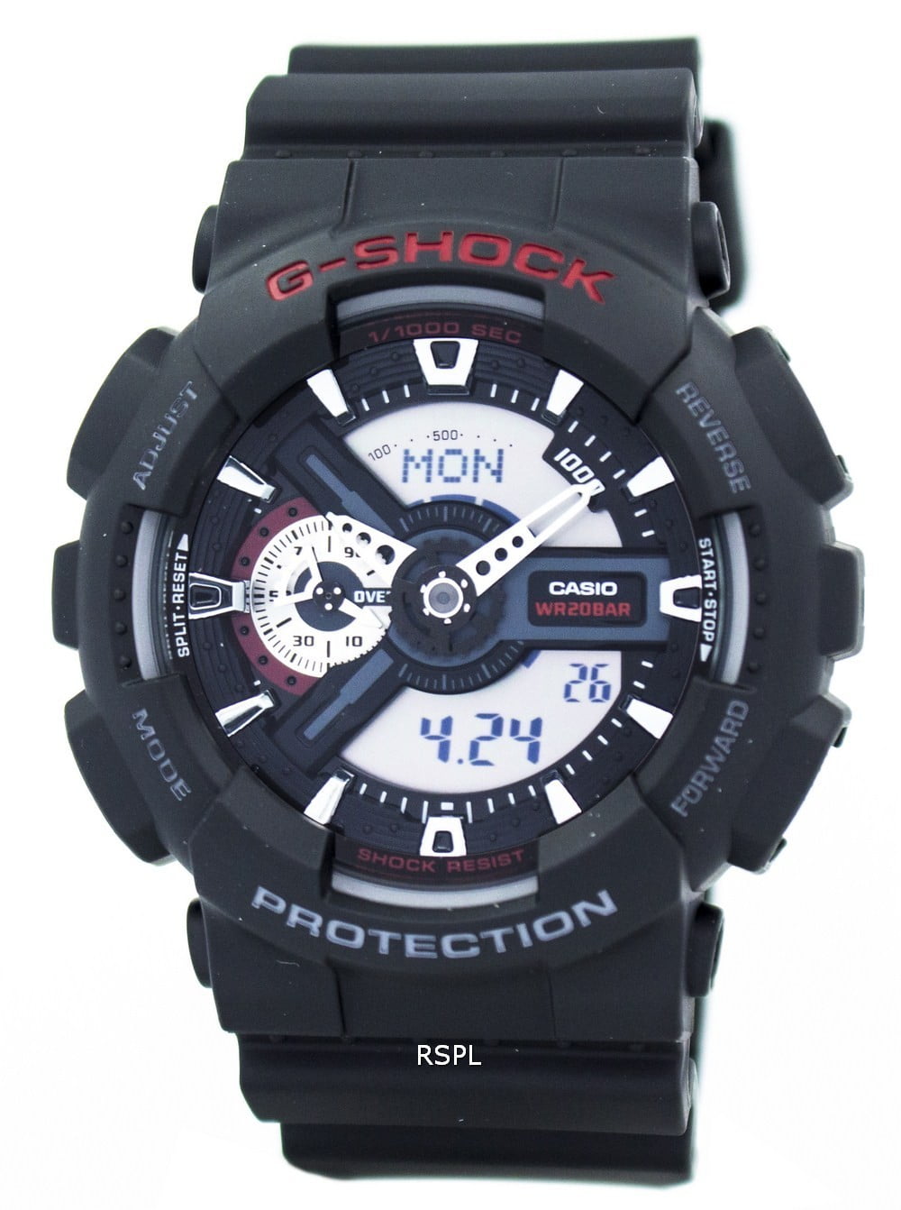 CASIO G-SHOCK Men's GA110-1A XL Series G-Shock Classic Analog-Digital Black Watch