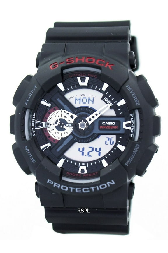 Men's GA110-1A XL Series G-Shock Classic Analog-Digital Black Watch