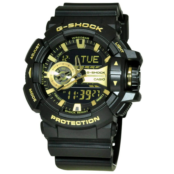 Men's GA400GB-1A9 Black Resin Quartz Watch - Walmart.com