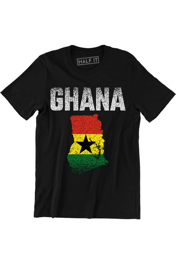 Men's GHANA Pride Football Africa Cup Of Nations 2019 Retro Country T-Shirt