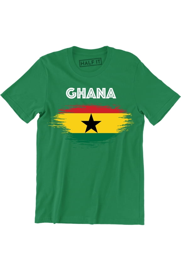 Men's GHANA Ringer Football Africa Cup Of Nations 2019 Retro Country Top T-Shirt