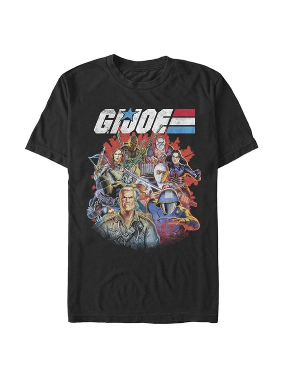 Men's GI Joe Group Shot Graphic Tee Black 3X Large