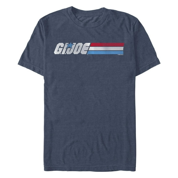 Men's GI Joe Red and Blue Stripes Logo  Graphic T-Shirt