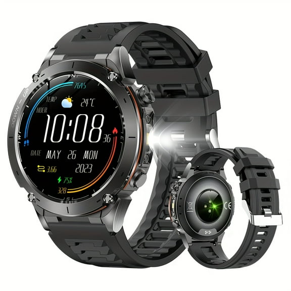 Men’s GPS Smart Watch: Running Workouts, 170+ Sports | 3ATM, 730mAh, Outdoor Tools | Fitness Track, iPhone/Android