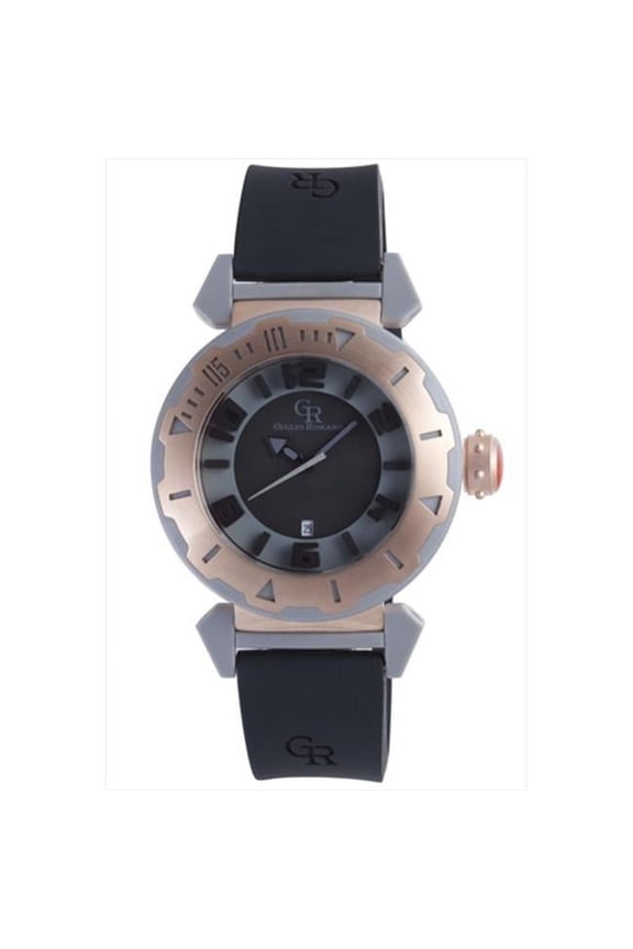 Men's GR-5000-13-007.09 Ferrara Rose Gold IP Black Rubber Watch