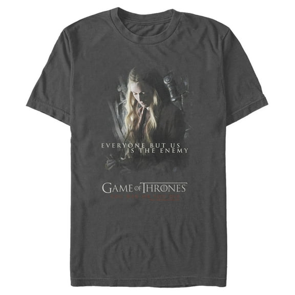 Men's Game of Thrones Cersei Enemy Graphic Tee Charcoal X Large
