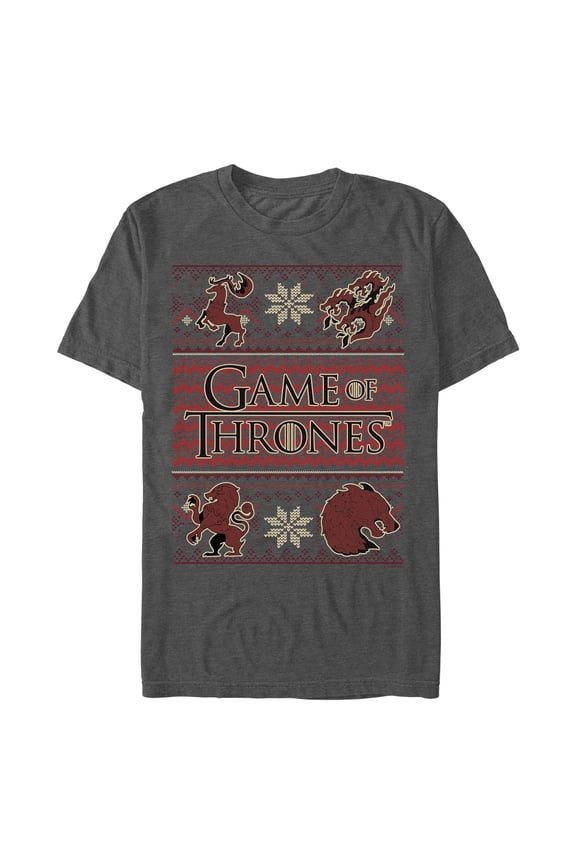 Men's Game of Thrones Christmas Ugly Sweater  Graphic T-Shirt
