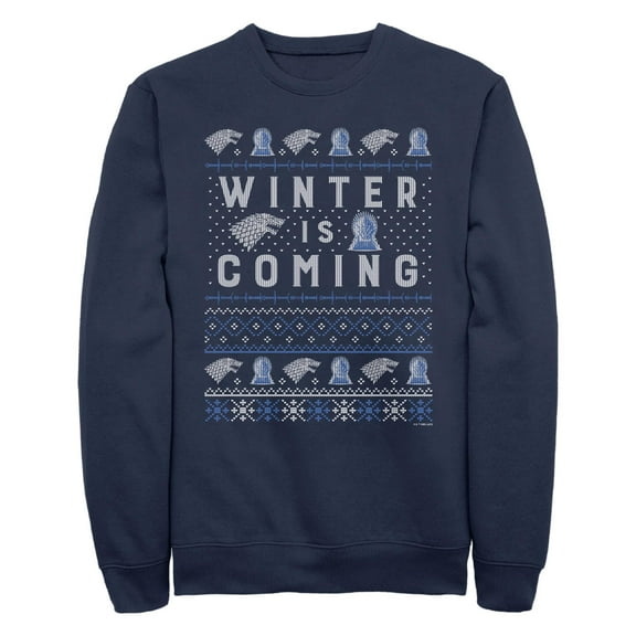 Men's Game of Thrones Christmas Winter is Coming Sweater Sweatshirt