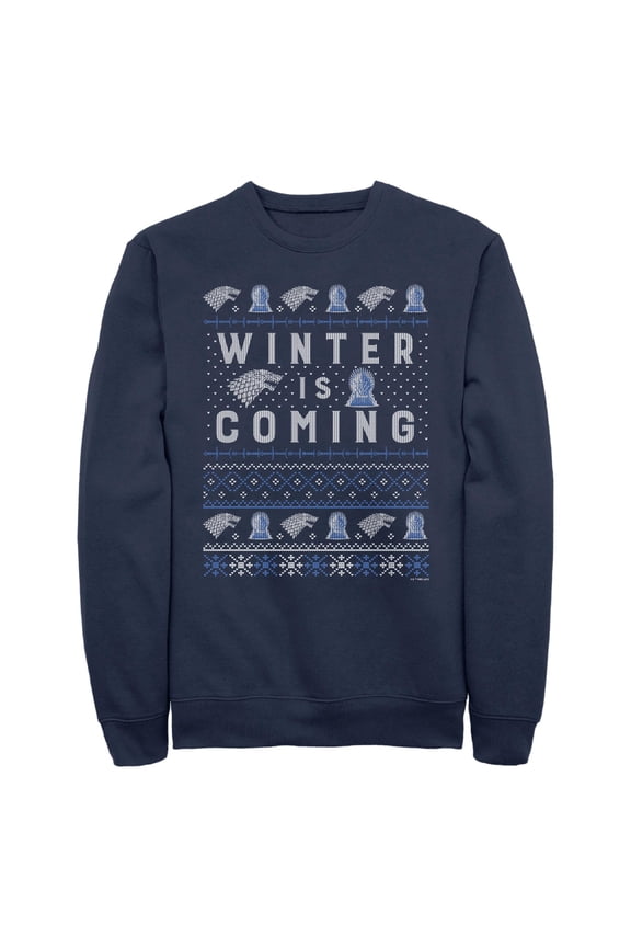 Men's Game of Thrones Christmas Winter is Coming Sweater Sweatshirt