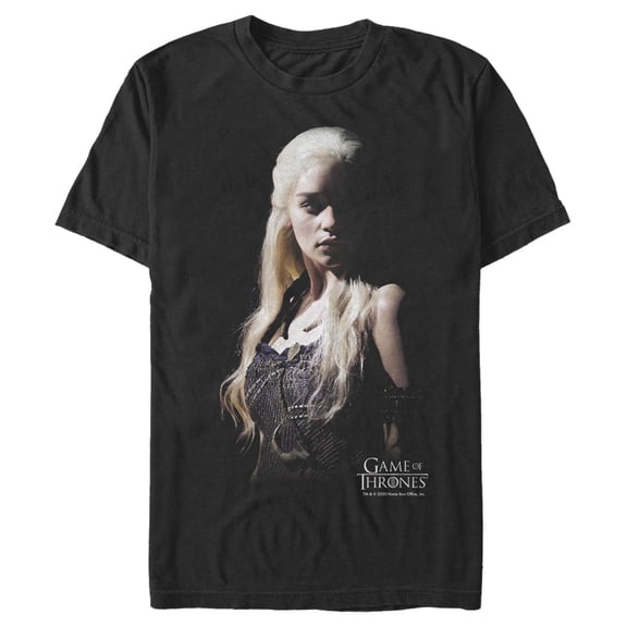 Men's Game of Thrones Daenerys in Shadows Graphic Tee Black 3X Large