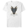 thumbnail image 1 of Men's Game of Thrones: House of the Dragon Skull of the Dragon Flames  Graphic Tee White X Large, 1 of 5