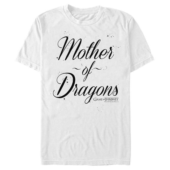 Men's Game of Thrones Mother of Dragons  Graphic Tee White Medium