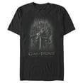 thumbnail image 1 of Men's Game of Thrones Ned on Iron Throne  Graphic Tee Black 2X Large, 1 of 4