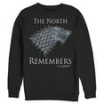 thumbnail image 1 of Men's Game of Thrones North Remembers Symbol Pull Over Hoodie Black X Large, 1 of 4