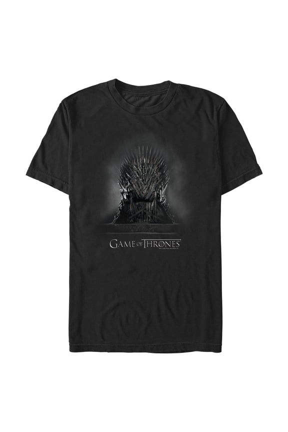 Men's Game of Thrones Smokey Iron Throne Graphic Tee Black Medium