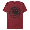 thumbnail image 1 of Men's Game of Thrones Targaryen Dragon Symbol Cardinal Graphic Tee Cardinal Large, 1 of 4