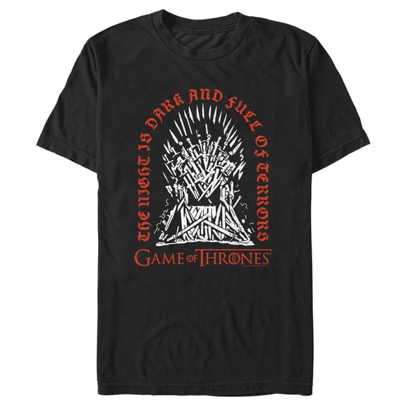 Men's Game of Thrones Tombstone in the Iron Throne Graphic Tee Black 2X Large
