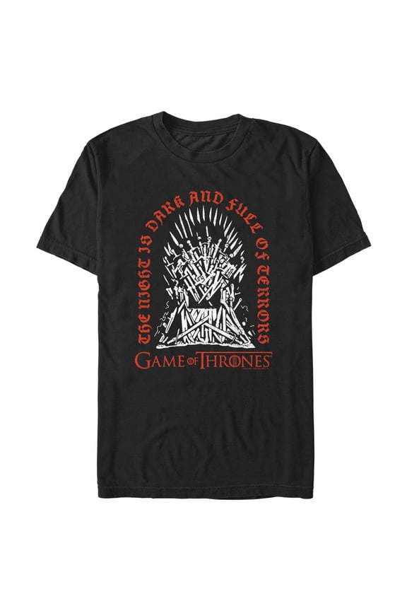 Men's Game of Thrones Tombstone in the Iron Throne Graphic Tee Black Large