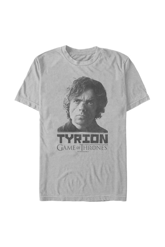 Men's Game of Thrones Tyrion Lannister Portrait Graphic Tee Silver 3X Large