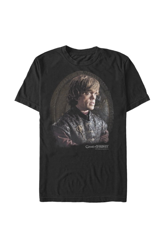 Men's Game of Thrones Tyrion Portrait Graphic Tee Black Medium