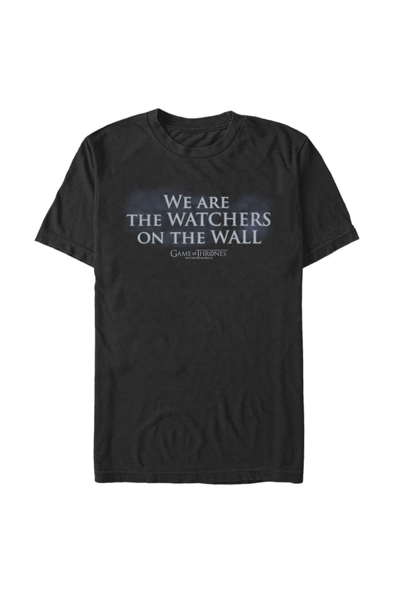 Men's Game of Thrones Watchers on the Wall Graphic Tee Black Large