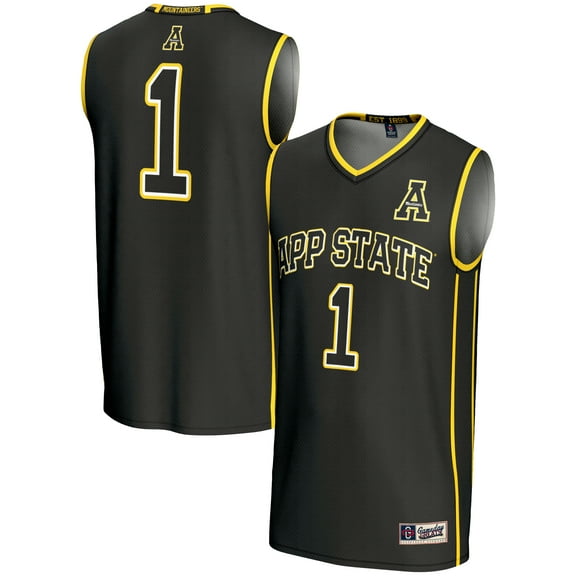 Men's GameDay Greats #1  Black Appalachian State Mountaineers  Lightweight Basketball Jersey
