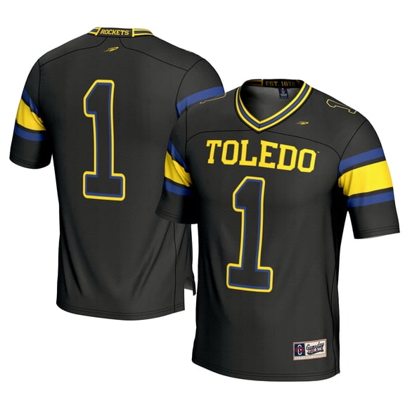 Men's GameDay Greats #1 Black Toledo Rockets Football Jersey