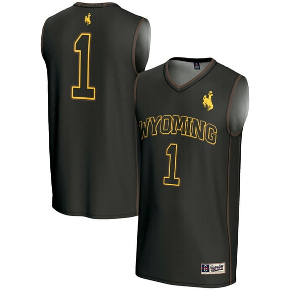 Men's GameDay Greats #1 Black Wyoming Cowboys Lightweight Basketball Jersey