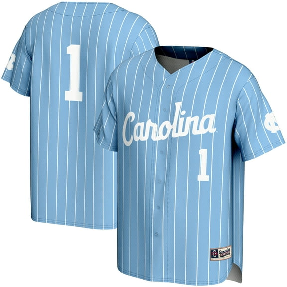 Men's GameDay Greats #1 Carolina Blue North Carolina Tar Heels Lightweight Baseball Jersey