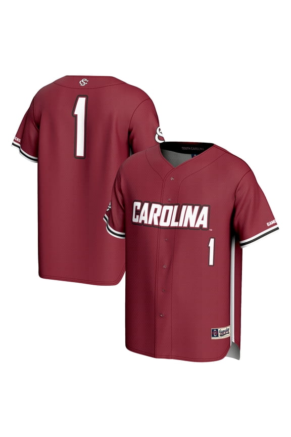 Men's GameDay Greats #1 Garnet South Carolina Gamecocks Lightweight Baseball Fashion Jersey