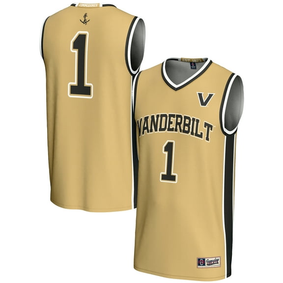 Men's GameDay Greats #1 Gold Vanderbilt Commodores Lightweight Collegiate Basketball Jersey