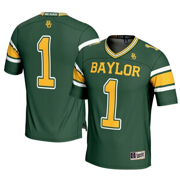 Men's GameDay Greats #1 Green Baylor Bears Football Jersey