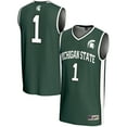 thumbnail image 1 of Men's GameDay Greats #1  Green Michigan State Spartans  Lightweight Basketball Jersey, 1 of 4