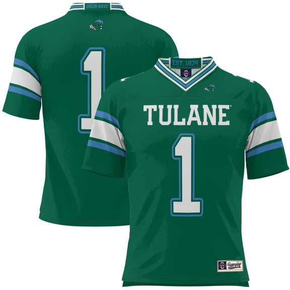 Men's GameDay Greats #1 Green Tulane Green Wave Football Jersey