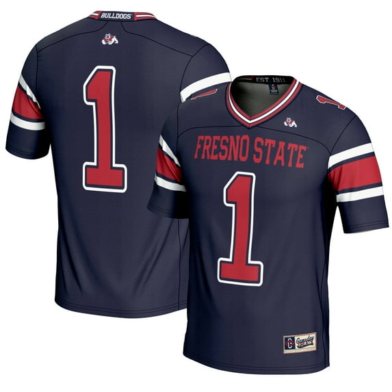 Youth GameDay Greats #1 Navy Fresno State Bulldogs Endzone Football Jersey