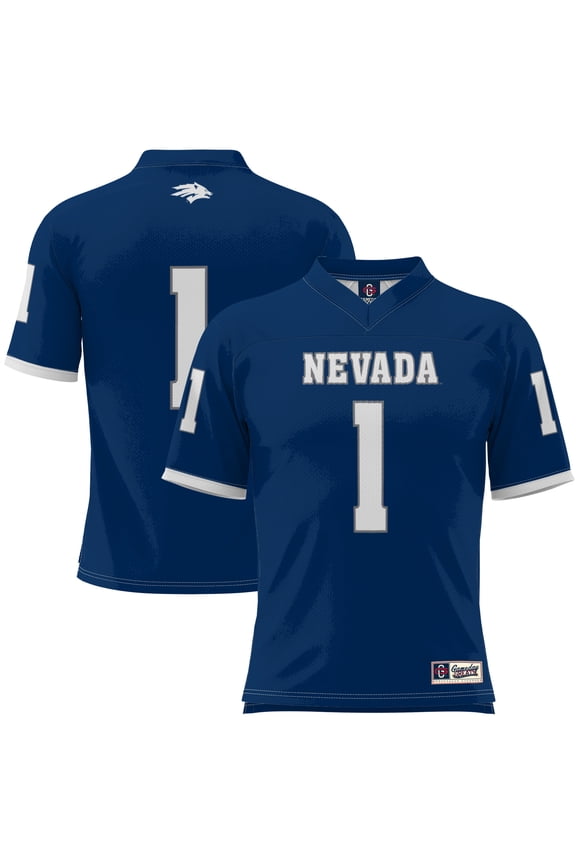 Men's GameDay Greats #1 Navy Nevada Wolf Pack Football Jersey
