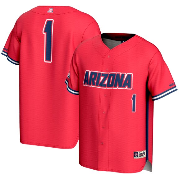 Youth GameDay Greats #1 Red Arizona Wildcats Lightweight Baseball Fashion Jersey