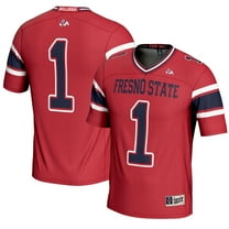Men's GameDay Greats #1 Red Fresno State Bulldogs Endzone Football Jersey
