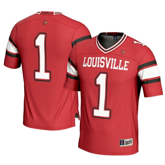 Men's GameDay Greats #1 Red Louisville Cardinals Football Jersey