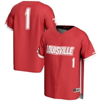 Men's GameDay Greats #1 Red Louisville Cardinals Lightweight Baseball Fashion Jersey