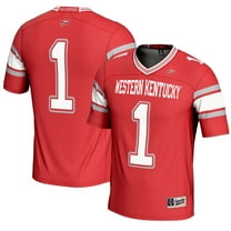 Men's GameDay Greats #1 Red Western Kentucky Hilltoppers Endzone Football Jersey