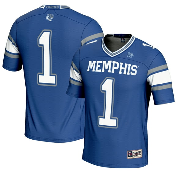 Men's GameDay Greats #1 Royal Memphis Tigers Endzone Football Jersey