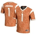 thumbnail image 1 of Men's GameDay Greats #1 Texas Orange Texas Longhorns Highlight Print Football Fashion Jersey, 1 of 4