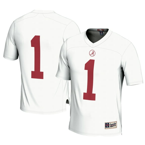 Men's GameDay Greats #1 White Alabama Crimson Tide Football Jersey