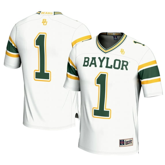 Men's GameDay Greats #1 White Baylor Bears Football Jersey