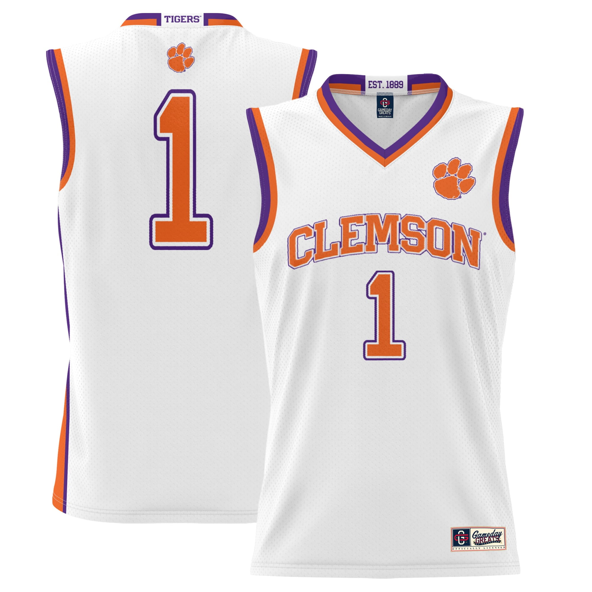 Men s GameDay Greats 1 White Clemson Tigers Lightweight